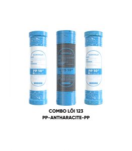 COMBO lõi lọc nước số 123 Daikiosan - PP - CTO GÁO DỪA - PP