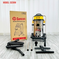 Máy hút bụi công nghiệp Sancos 3239W, thùng chứa 55L