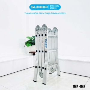 Thang nhôm gấp 4 đoạn Sumika SK603
