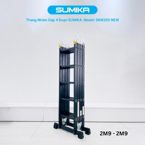Thang nhôm gấp 4 đoạn đa năng Sumika SKM205 NEW