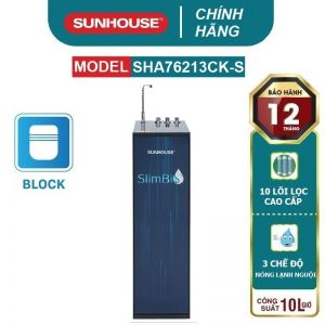 Máy lọc nước R.O 10 lõi SUNHOUSE SLIMBIO SHA76213CK-S