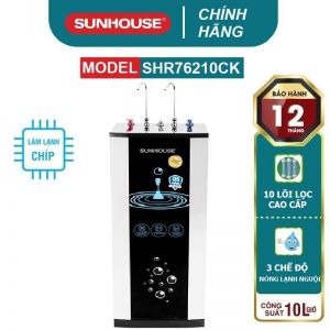 Máy lọc nước R.O nóng lạnh 10 lõi SUNHOUSE SHR76210CK